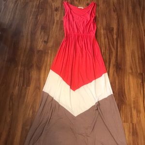 Chevron maxi dress